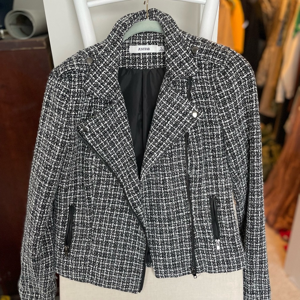 JustFab Houndstooth Jacket
